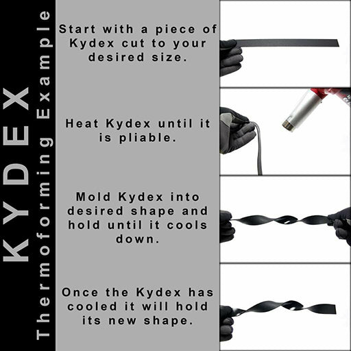 KYDEX T SHEET | CALCUTTA BLACK - 48x48x0.040